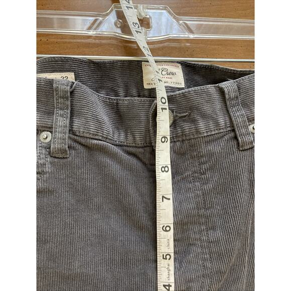 J. Crew Men’s Corduroy Style 484 Pants 34x32 Straight Leg Gray Cotton Grunge - Picture 7 of 8